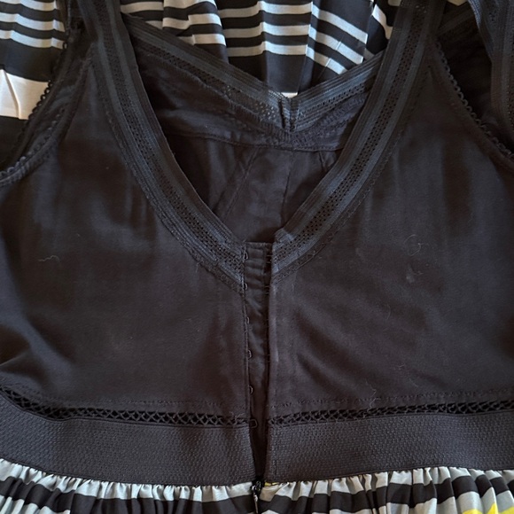 Free People Navy, white and Yellow Striped Maxi Dress - Picture 8 of 9